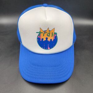 Train Musical Music Group Band Trucker Hat Blue & White OTTO Adjustable OSFM